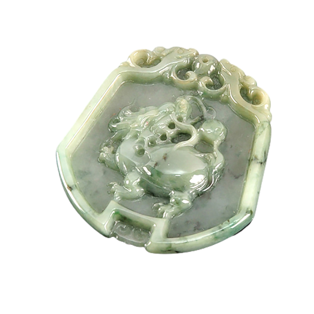 龍龜 玉佩 中國結項鍊【十方】139724