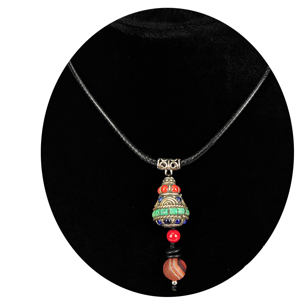 寶罐藏式手工銅珠項鍊【十方】140632