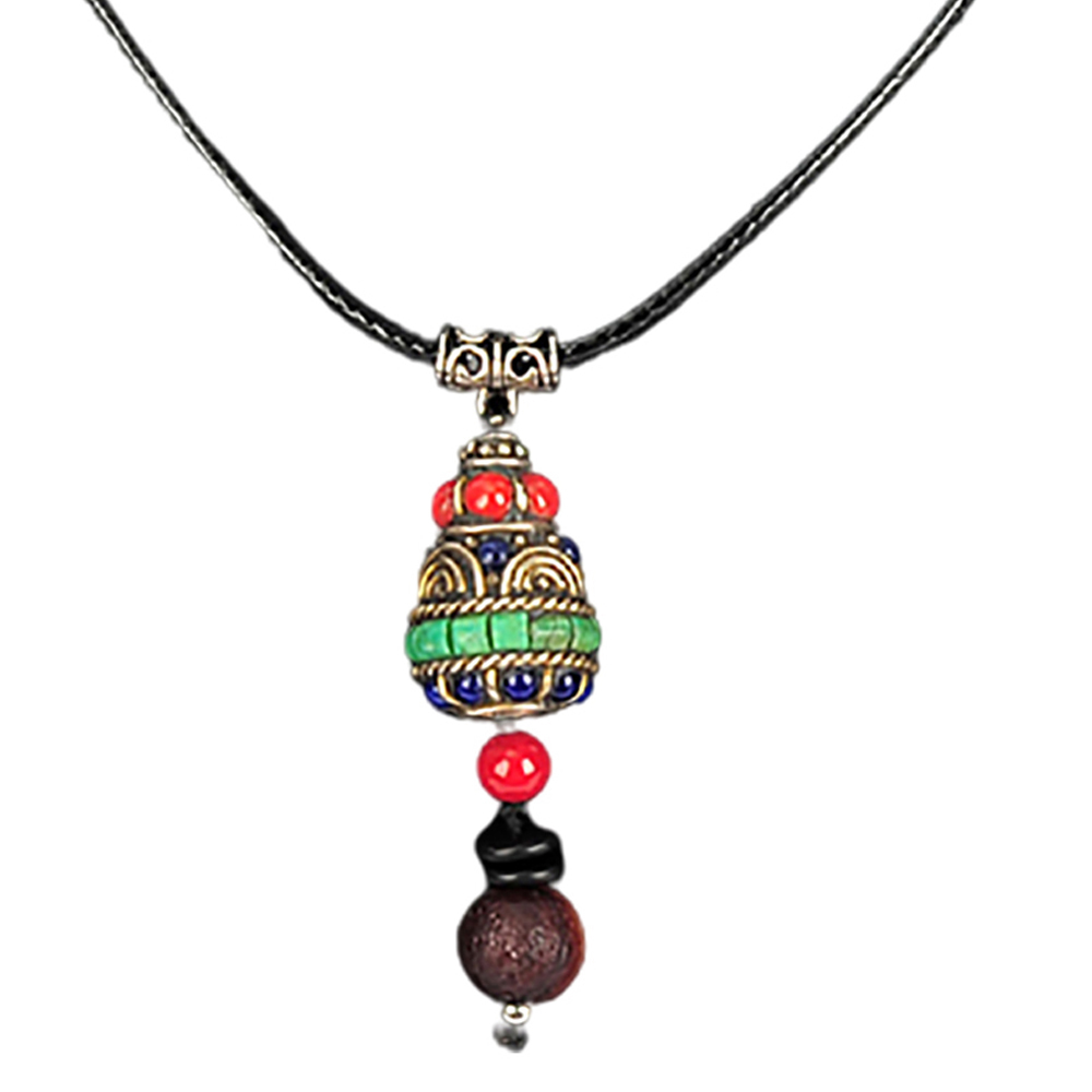 寶罐藏式手工銅珠項鍊【十方】140631