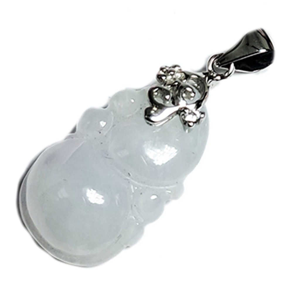 玉葫蘆(鑲銀)墜飾【十方】140639