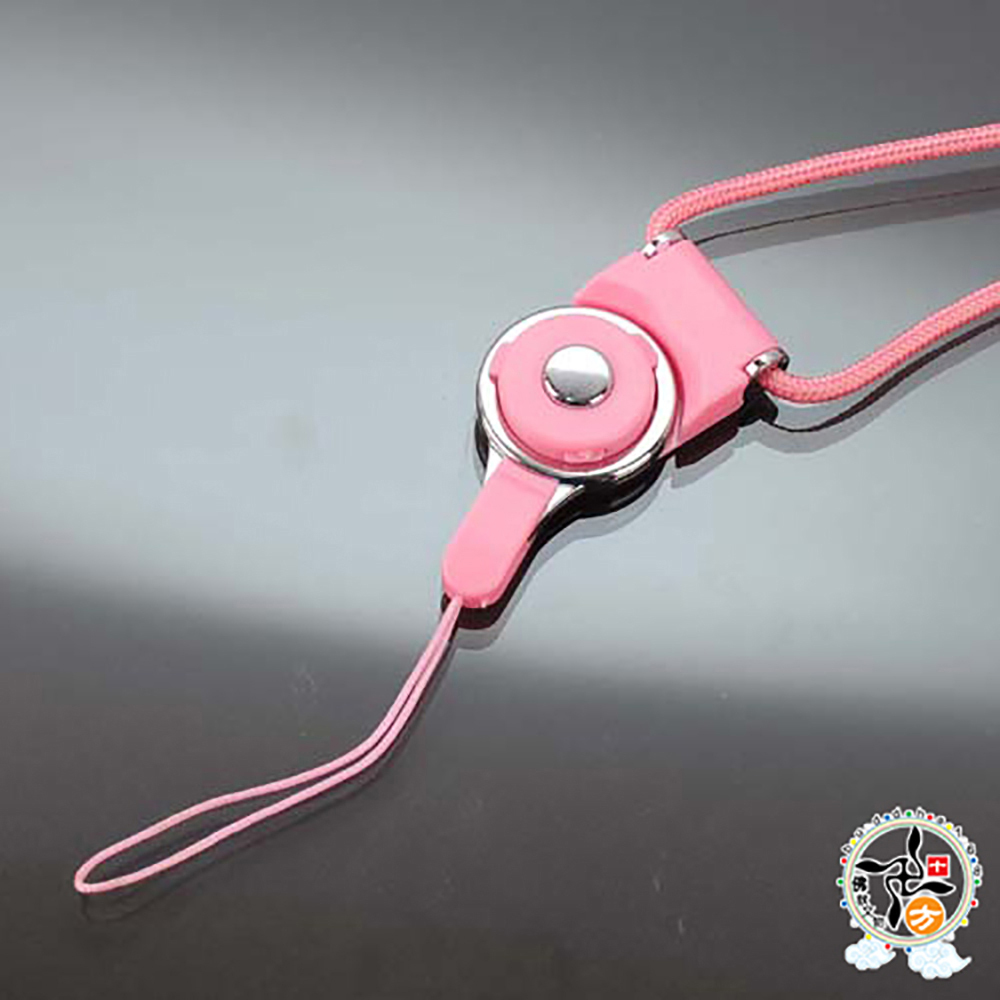 扣環粉紅繩項鍊【十方】141228