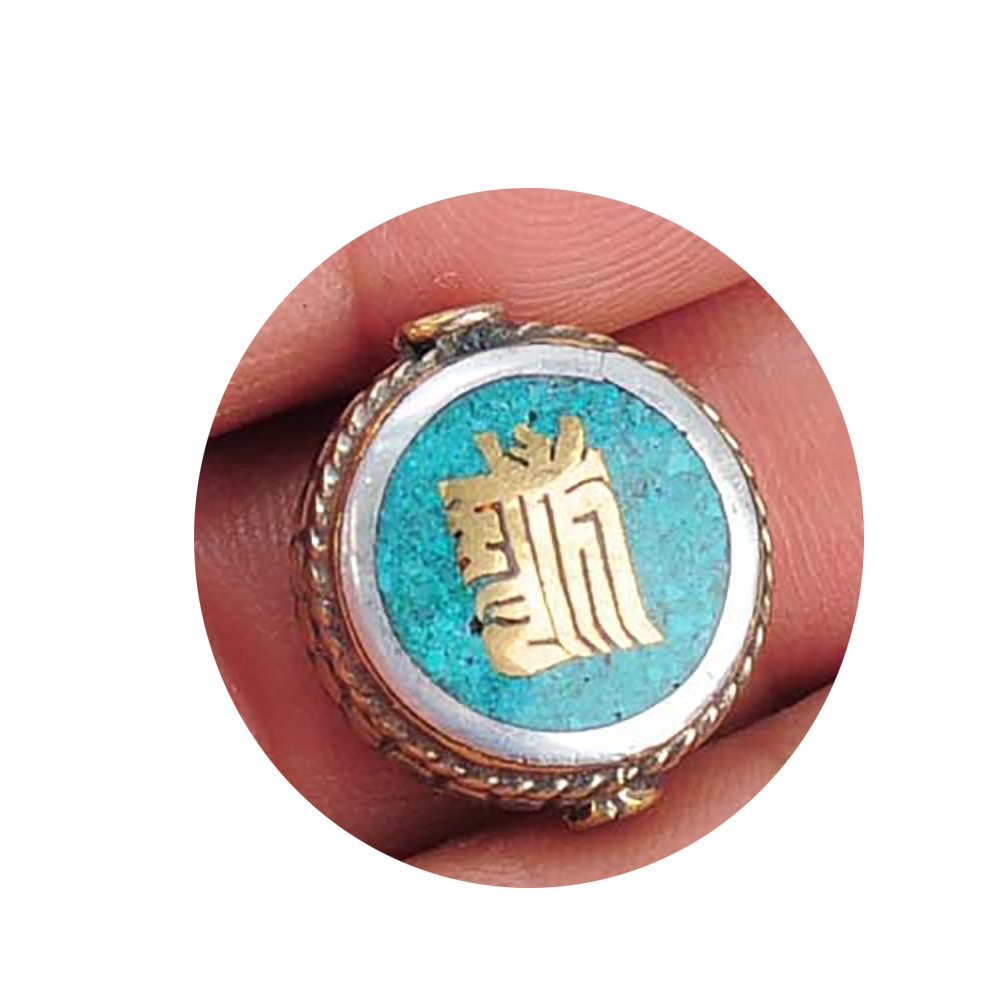 十相自在綠松石銅珠【十方】141269