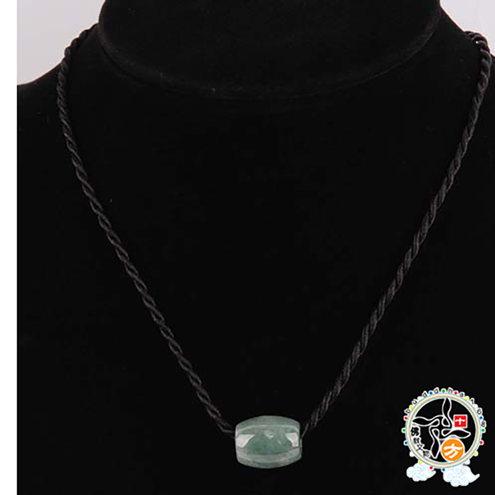 平安翠玉環黑繩項鍊【十方】141210