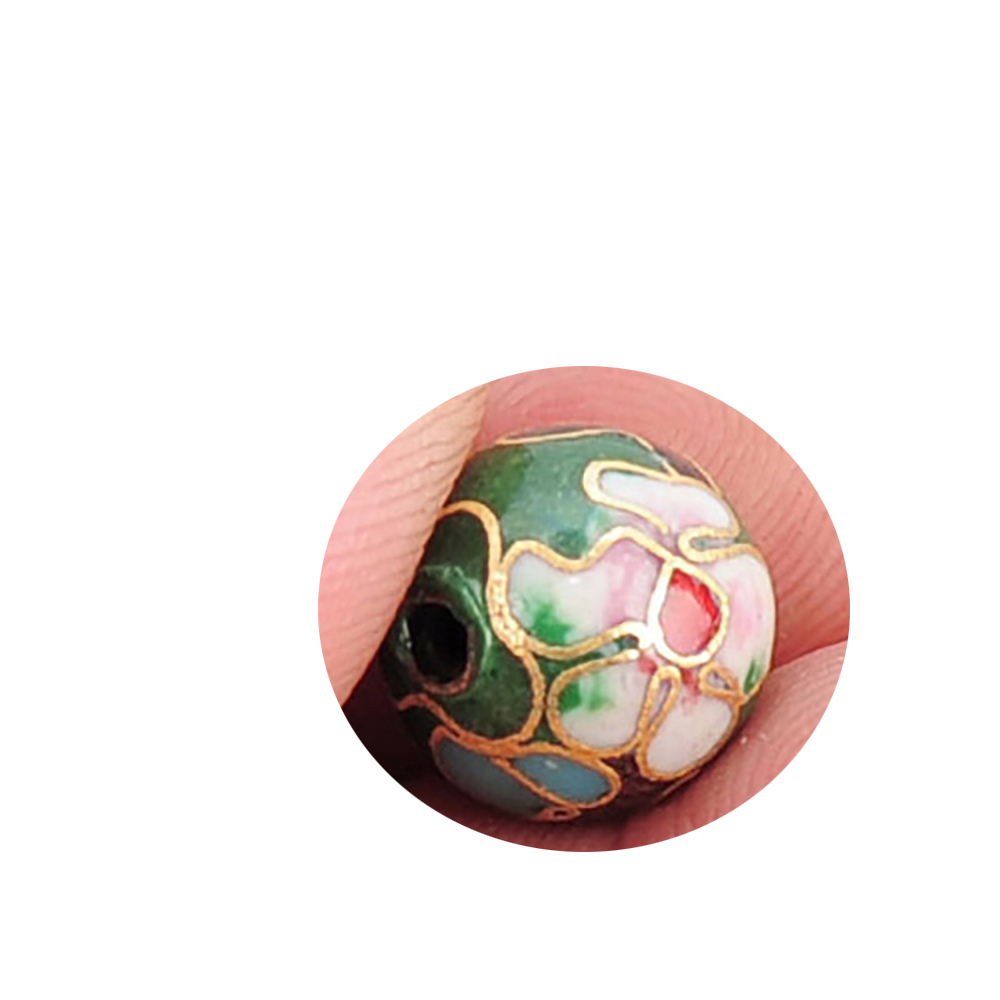 花開富貴景泰藍12mm 圓珠【十方】141442