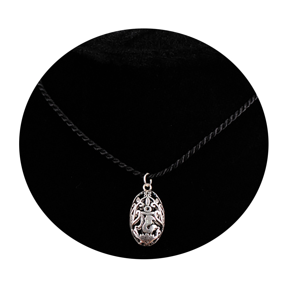 嗡(925銀)黑繩項鍊【十方】141505