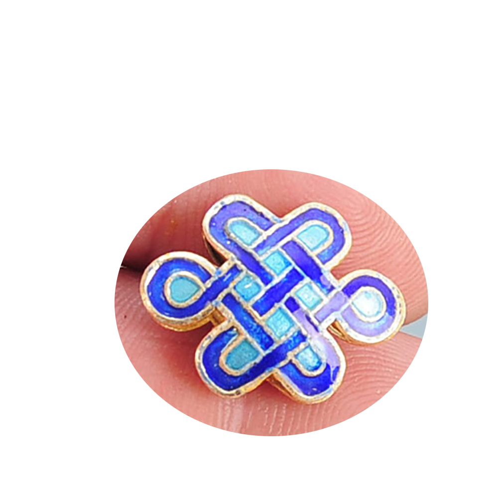 吉祥結景泰藍 1.5*2*0.6cm【十方】141446