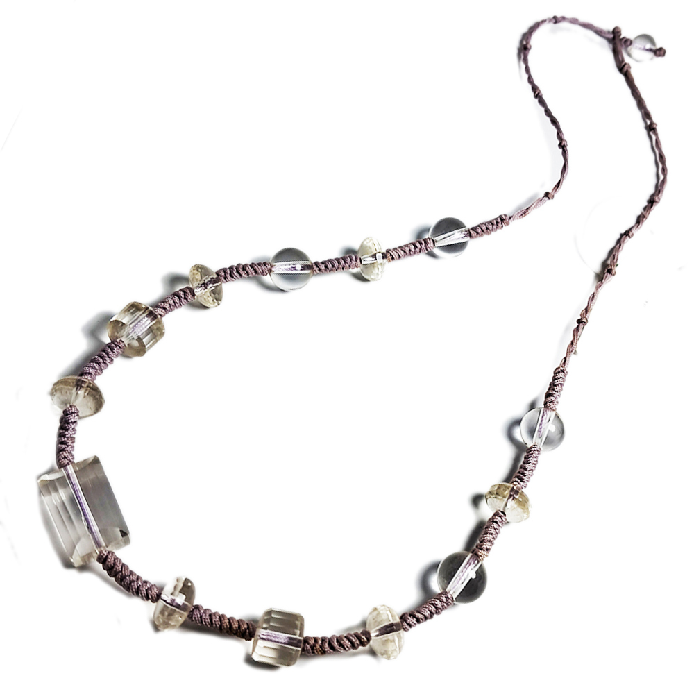 水晶造型中國結項鍊【十方】142626