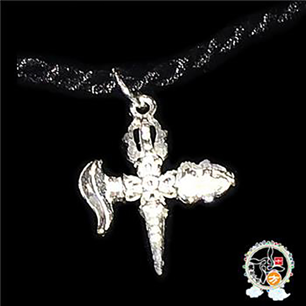 十字鉞刀降魔金剛橛2*1.6*0.5公分 925銀【十方】143496