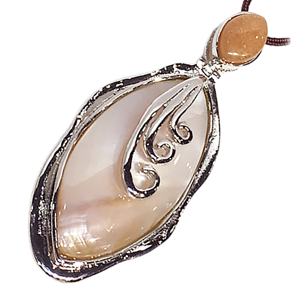 紅玉髓+硨磲 典雅風墜飾【十方】143294