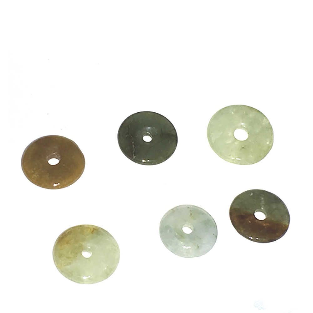 平安扣 三彩玉配件 1.2公分【十方】143808