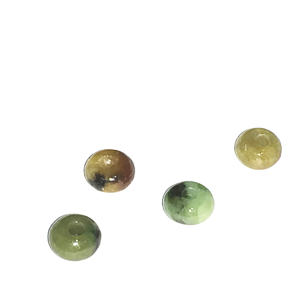 三彩玉扣 玉配件 0.4*0.8公分【十方】143810