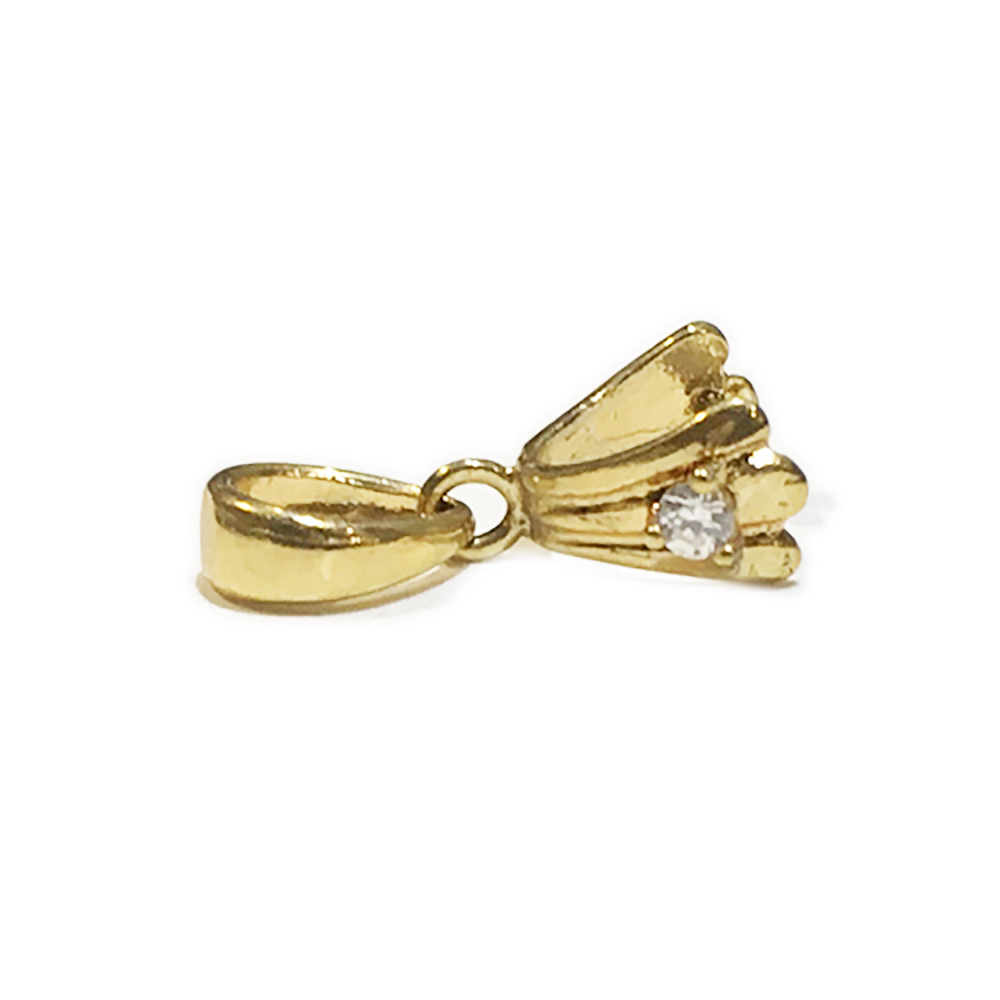 鑲鑽 金叩頭1.8公分【十方】143847