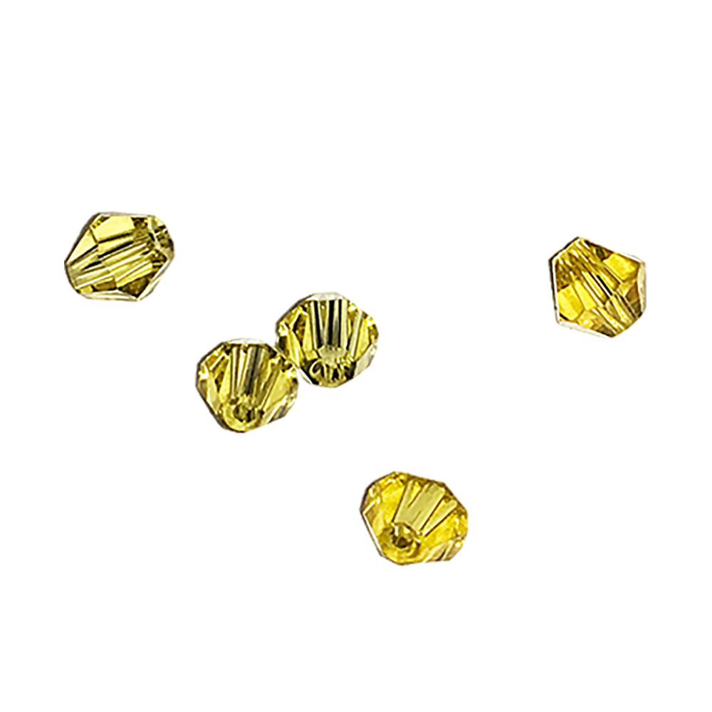 菱形黃晶鑽珠 0.4*0.4公分2個【十方】143891