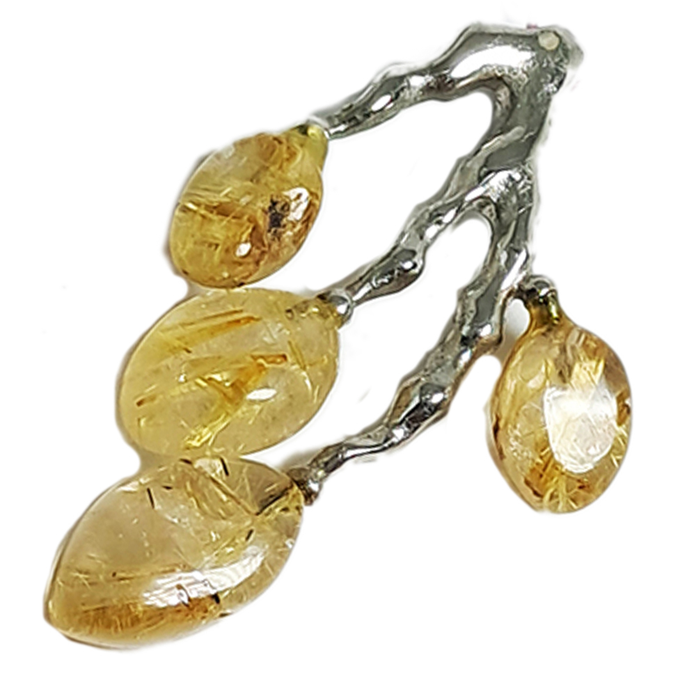 鈦晶發財樹 墜飾4*2.2*0.5公分【十方】143860