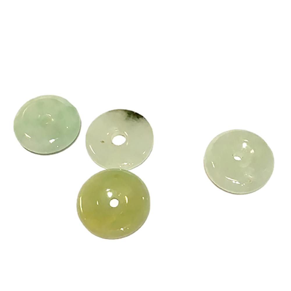 平安扣 玉配件0.8公分 2個【十方】143997