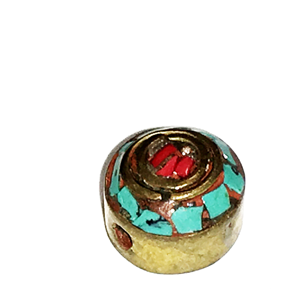 藏式手工銅珠1*1.1 公分【十方】143918