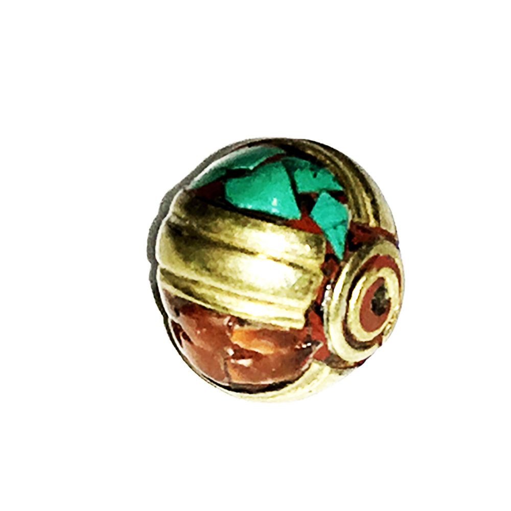 藏式手工銅珠1.2*1.5公分【十方】143923