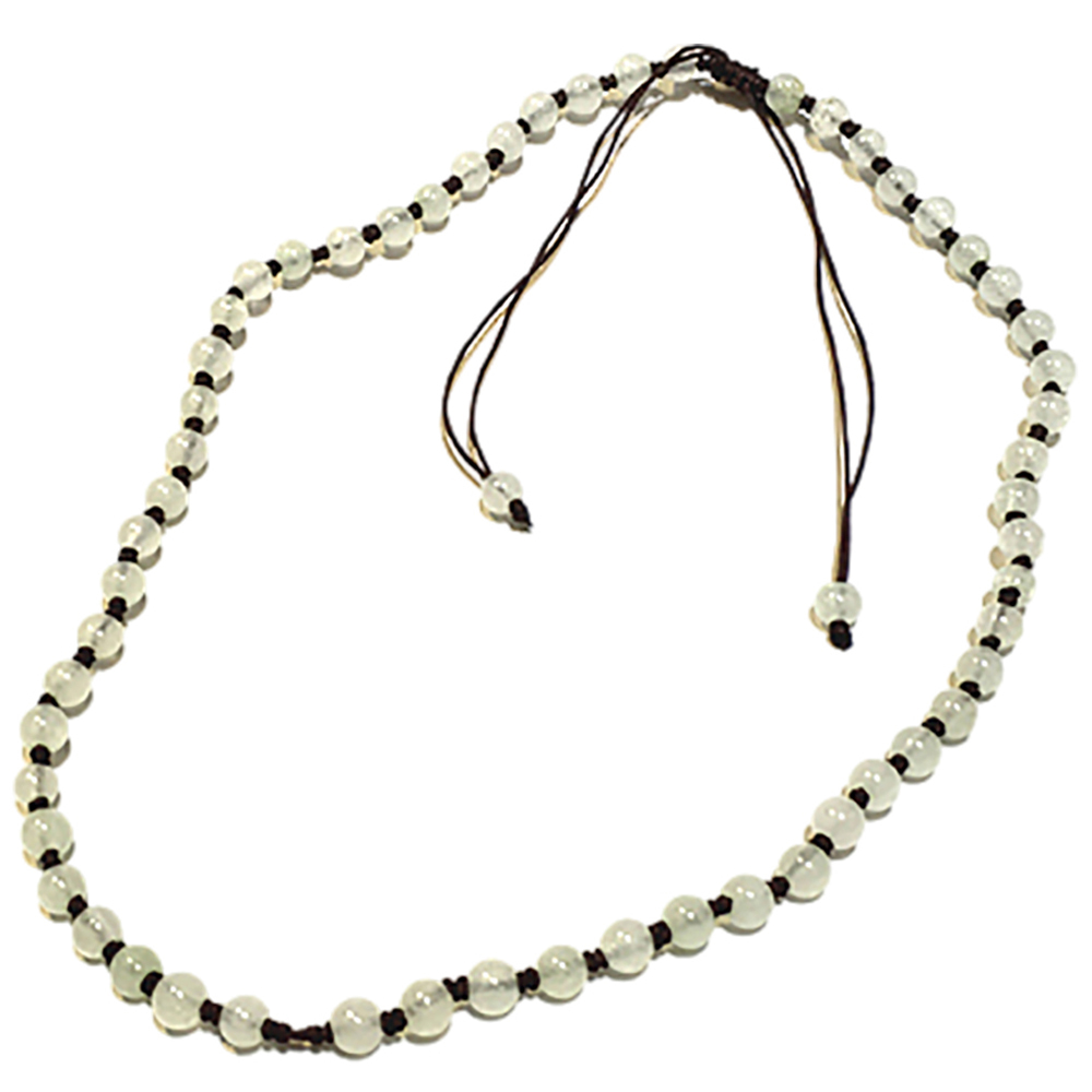 玉珠項鍊 緬甸玉0.6公分【十方】143949