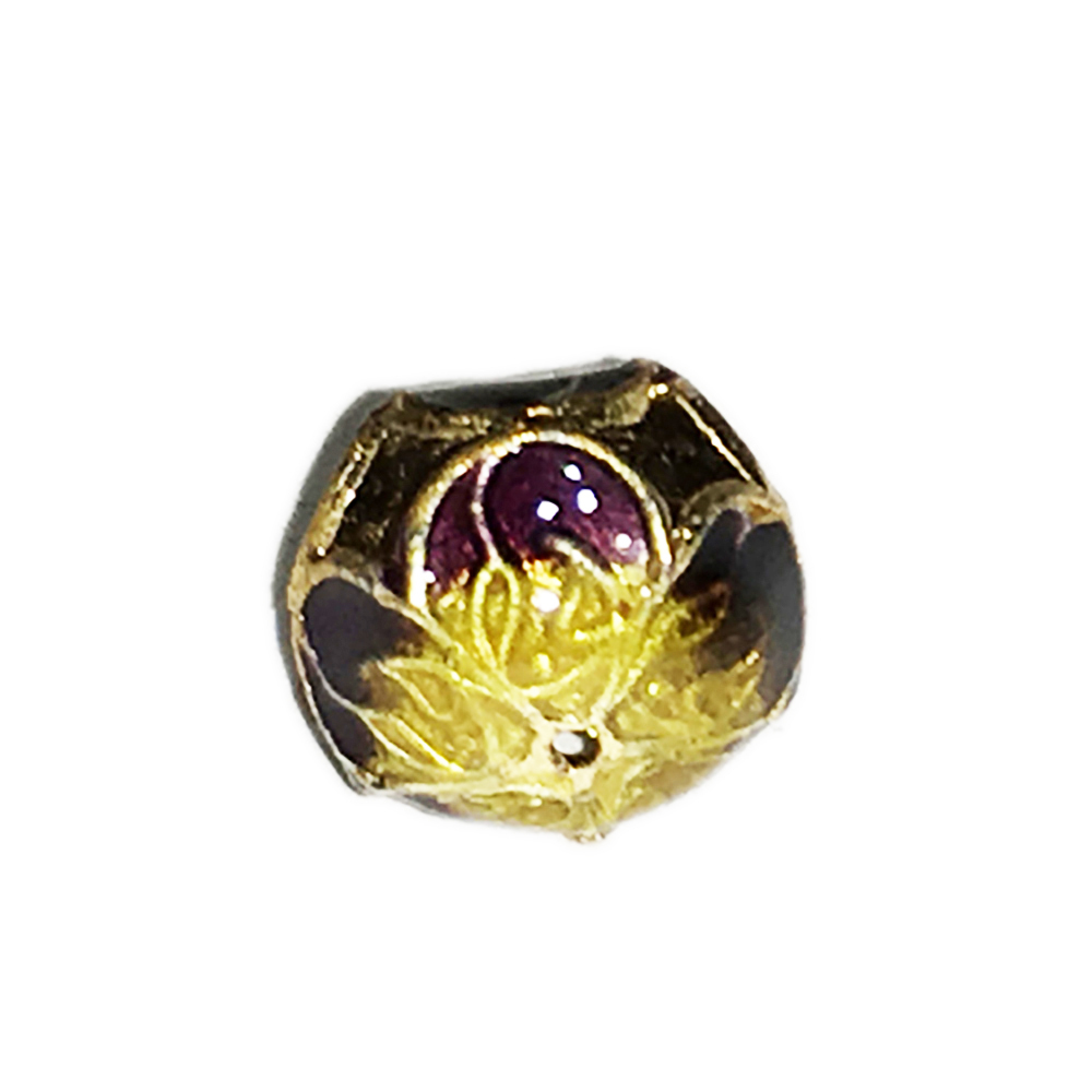 琺瑯 花球 1*1.2公分 1個【十方】143944