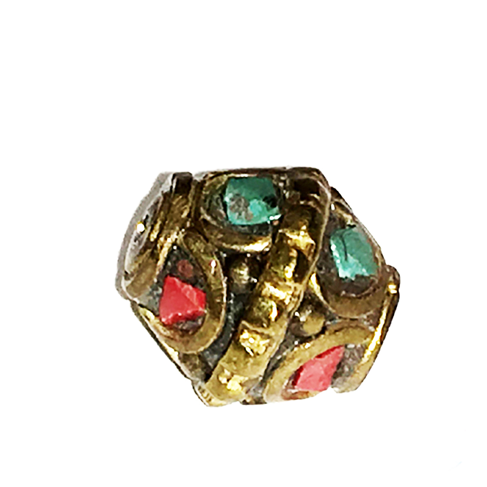 菱形 藏式手工銅珠1.6*1.3公分【十方】143924