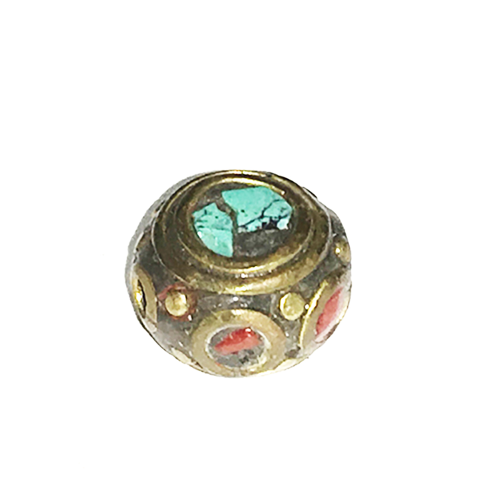 圓筒 藏式手工銅珠1*1.2公分【十方】143939