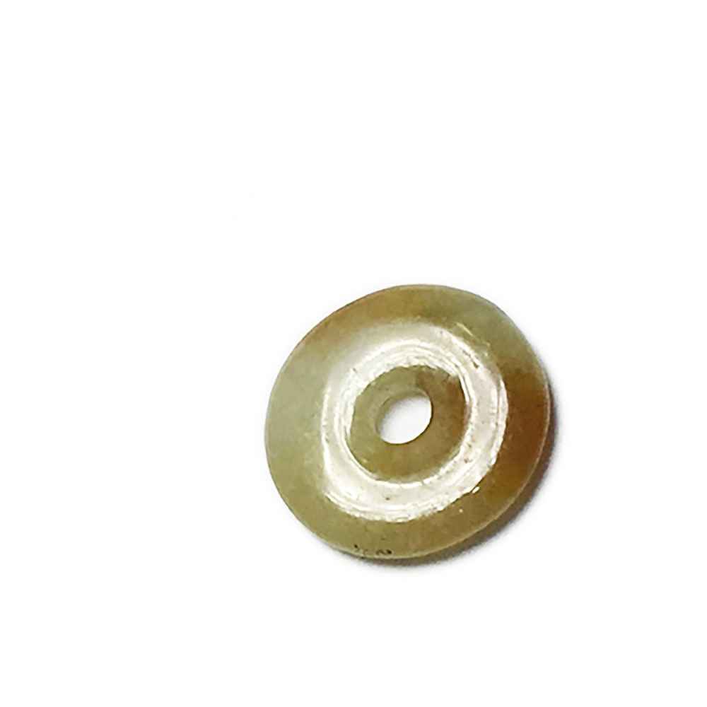 平安扣 蜜黃玉 配件 直徑1公分1個【十方】144397