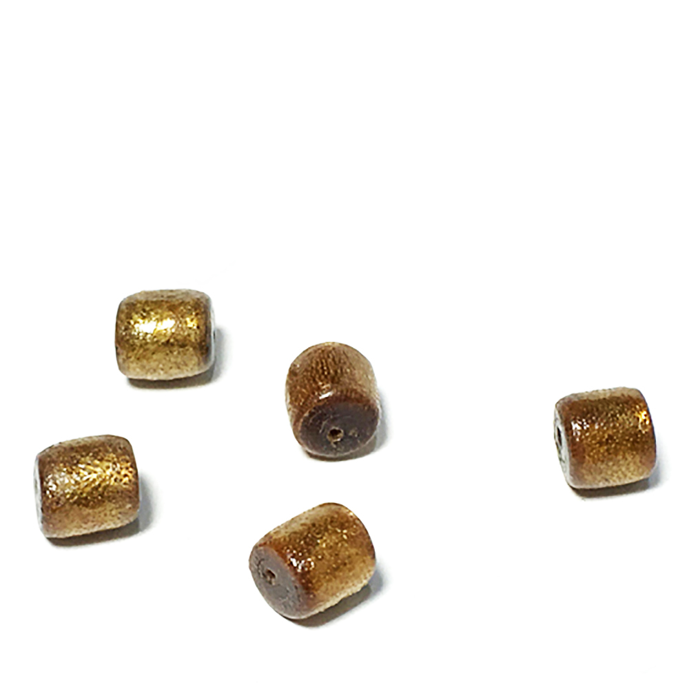 金珊瑚 圓柱珠 0.8*0.7 公分2個【十方】144499