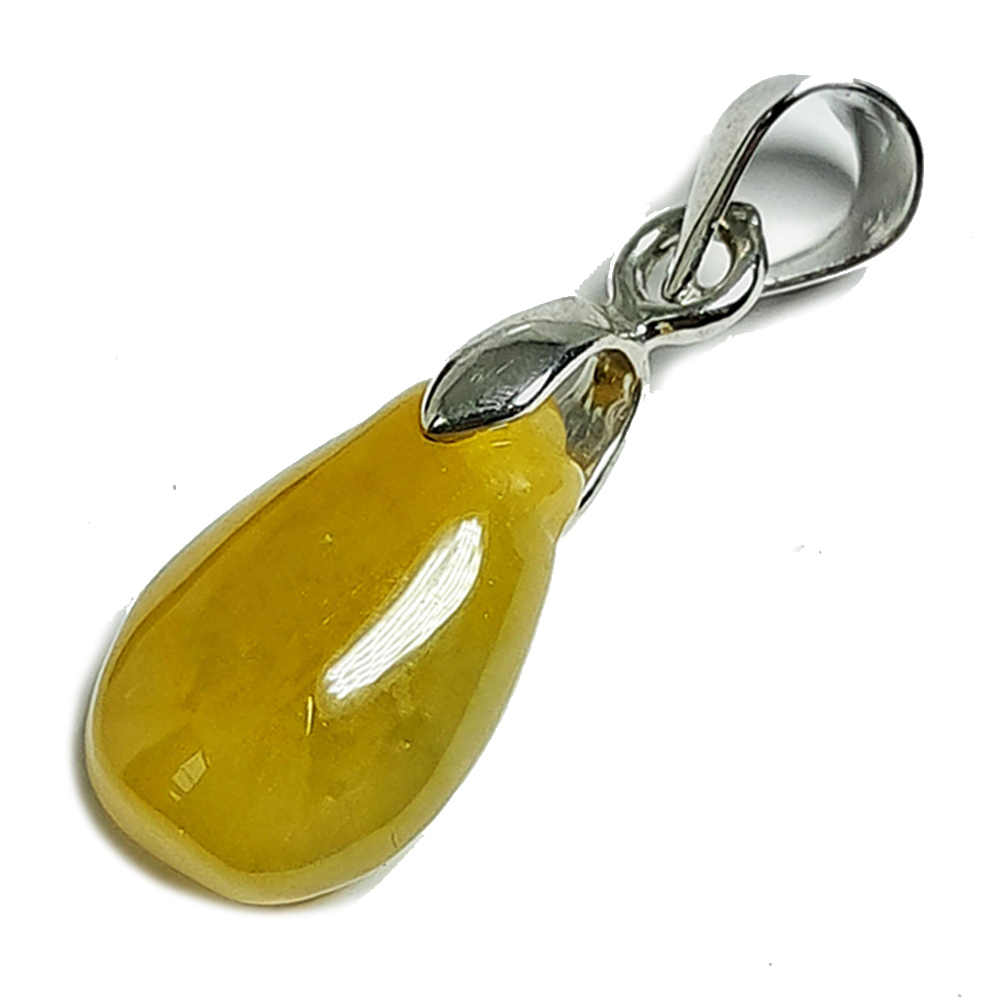 水滴玉墜 +925銀扣頭 2.3 公分【十方】144727