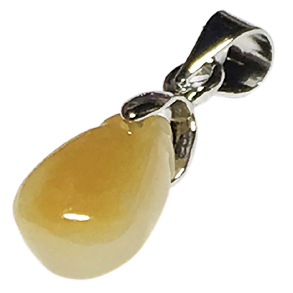 水滴玉墜 +925銀扣頭 2.3 公分【十方】144736