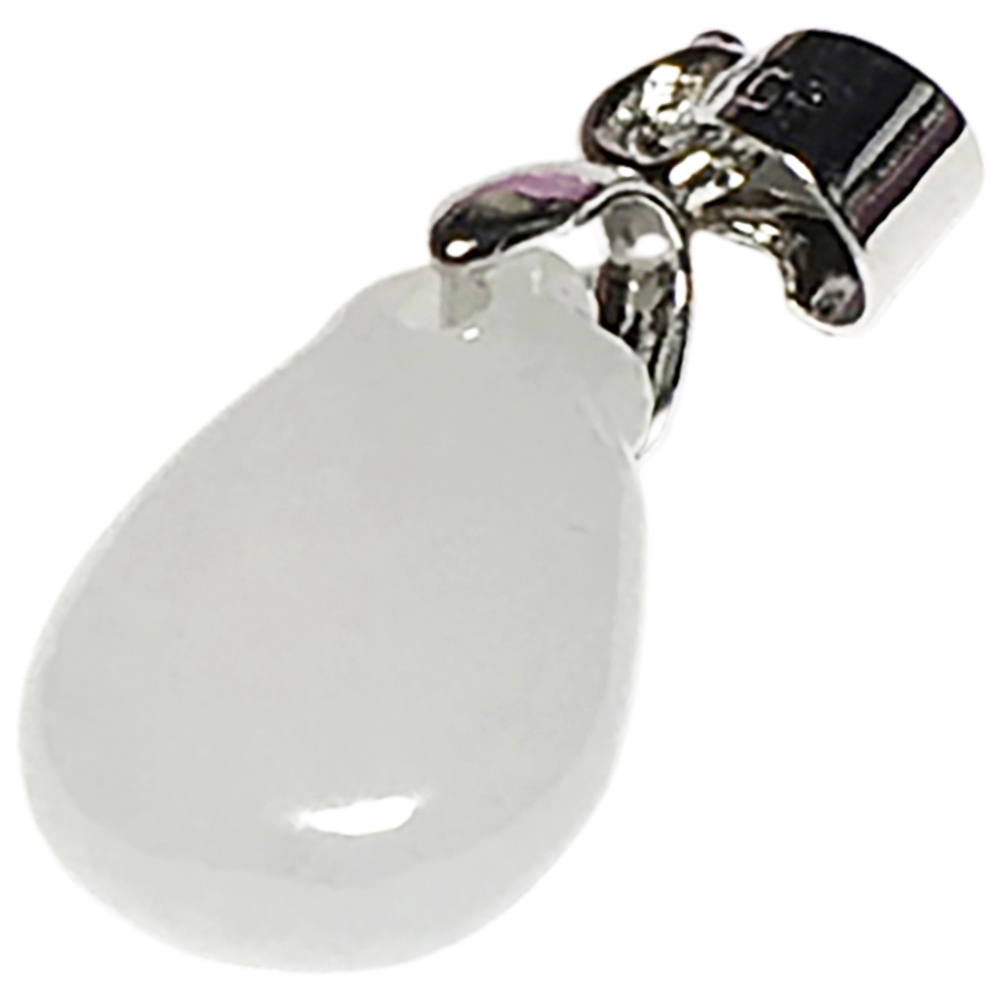 水滴玉墜 +925銀扣頭 2.3 公分【十方】144737