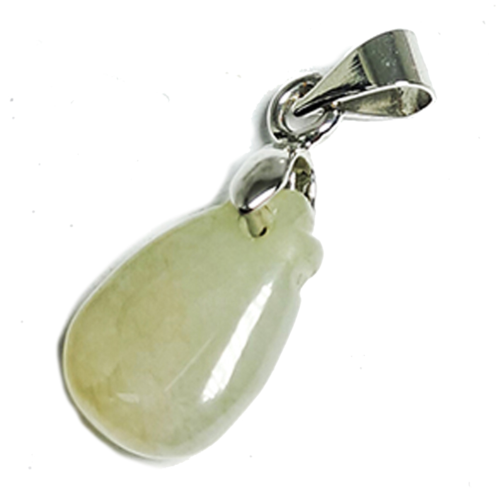 水滴玉墜 +925銀扣頭 2.3 公分【十方】144732