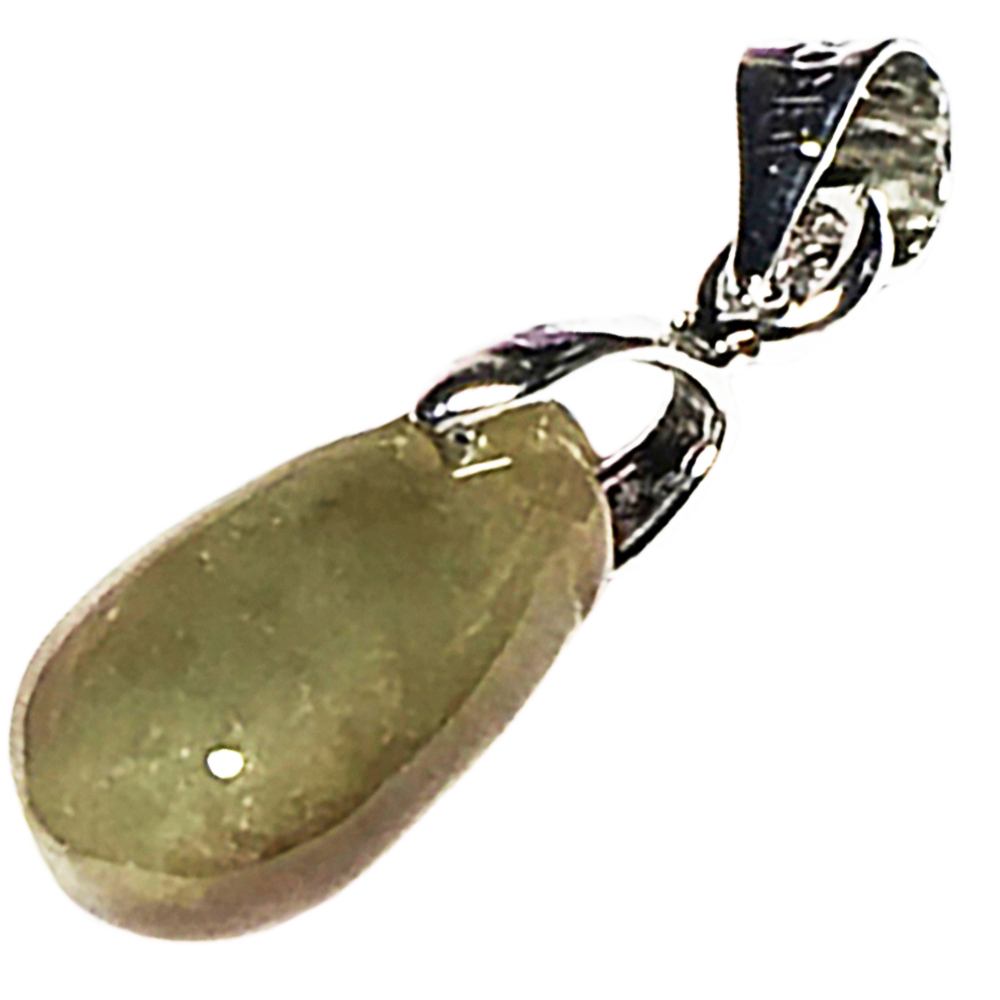 水滴玉墜 +925銀扣頭 2.3 公分【十方】144729