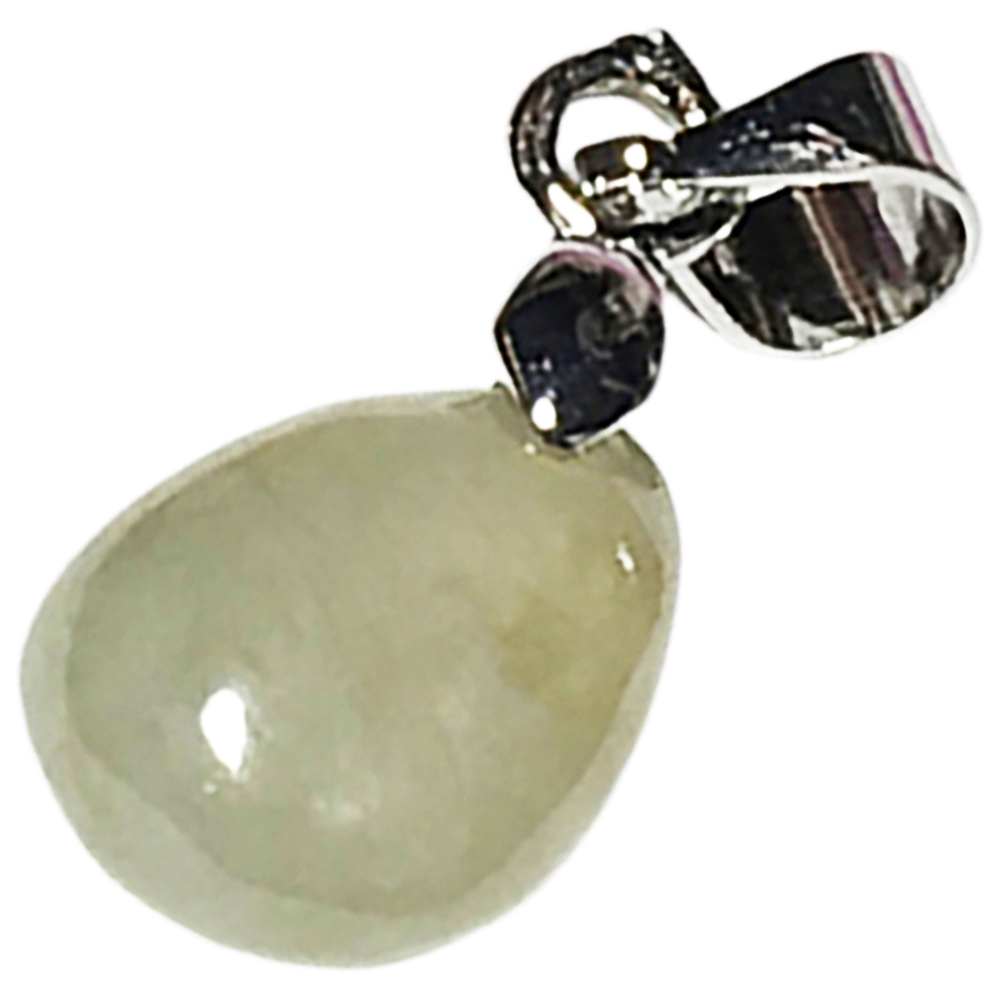 水滴玉墜 +925銀扣頭 2.3 公分【十方】144730