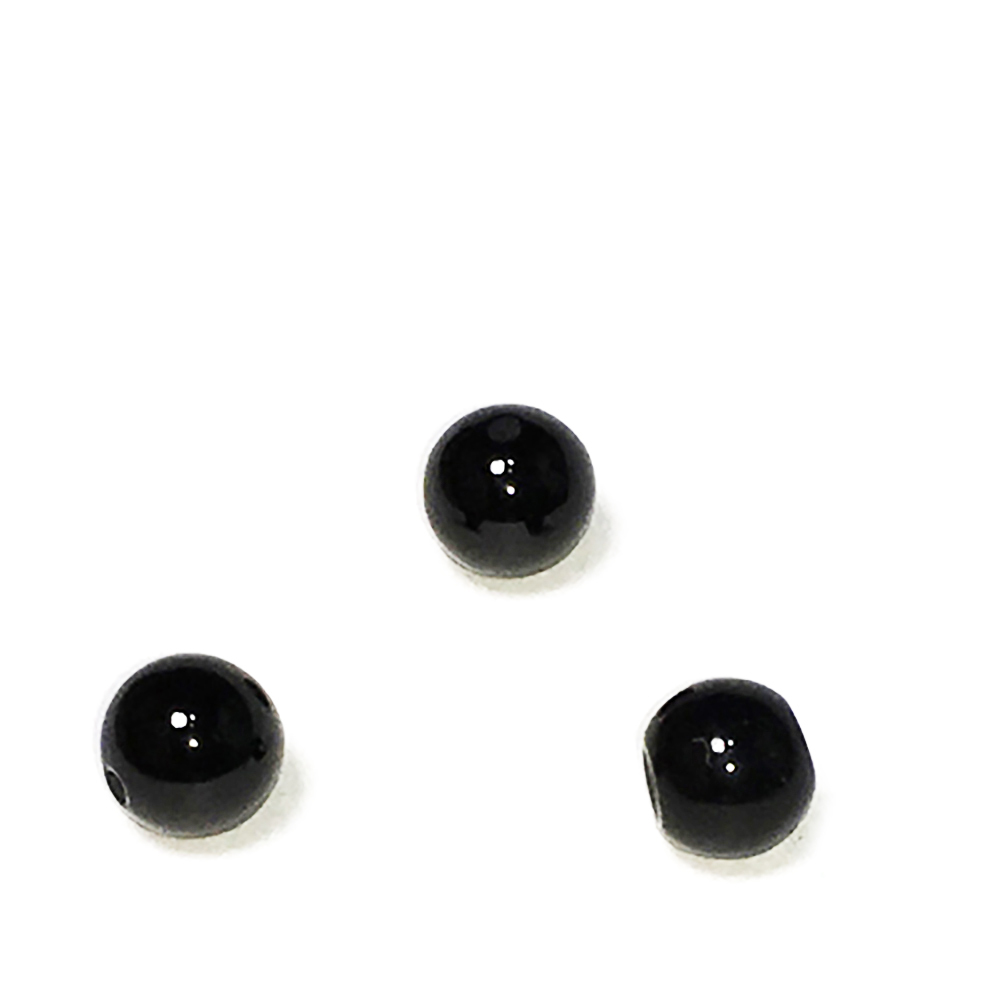 黑瑪瑙 圓珠6mm 5個【十方】144795