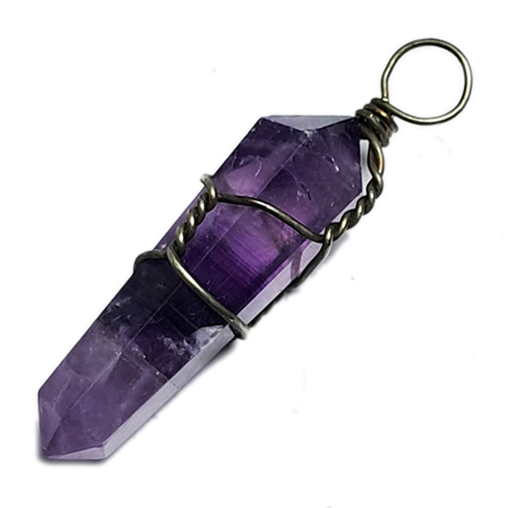 紫晶柱 項鍊32公分【十方】145200