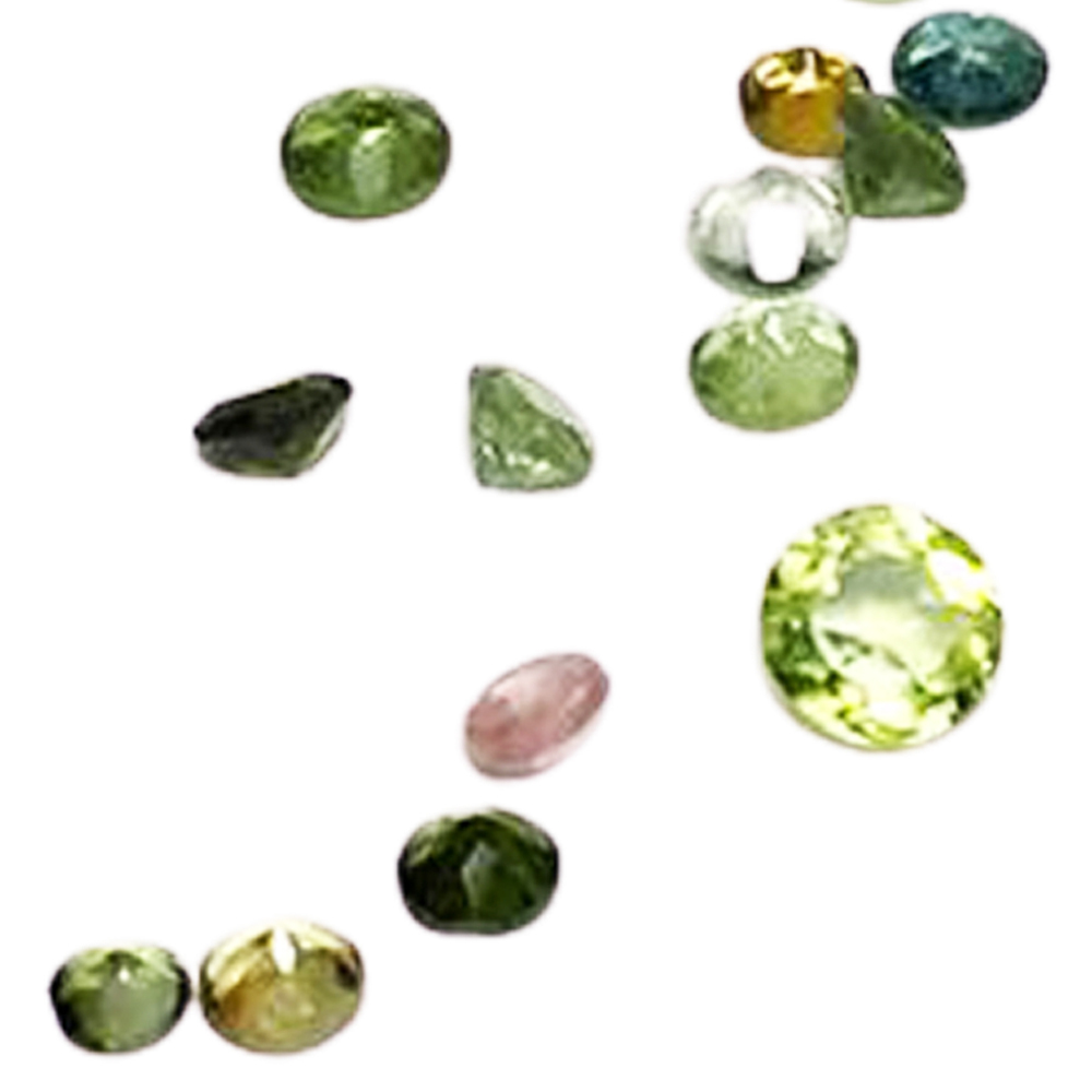 綠碧璽 寶石 4mm 1顆 大【十方】145162