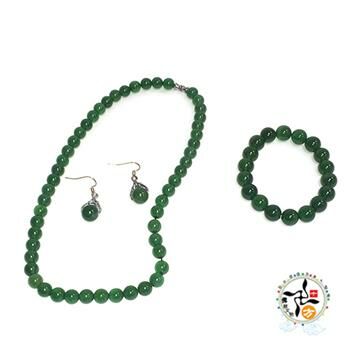 東菱玉項鍊手珠耳環套組【十方】145982