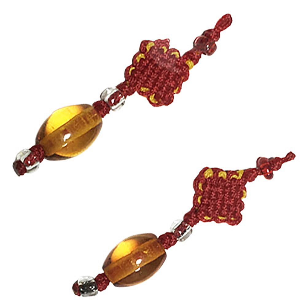 琥珀 耳環 配件1對約3.3公分【十方】145561