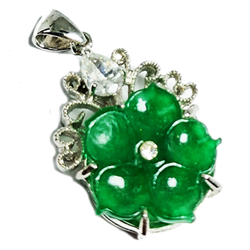 花瓣 翠玉  墜飾  高 2 公分【十方】145938