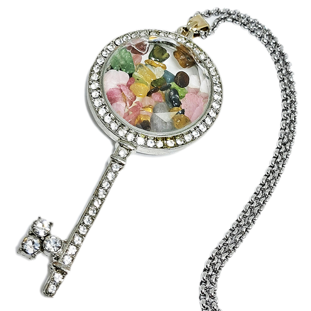 碧璽 能量鑽石之鑰 項鍊 51公分【十方】145881