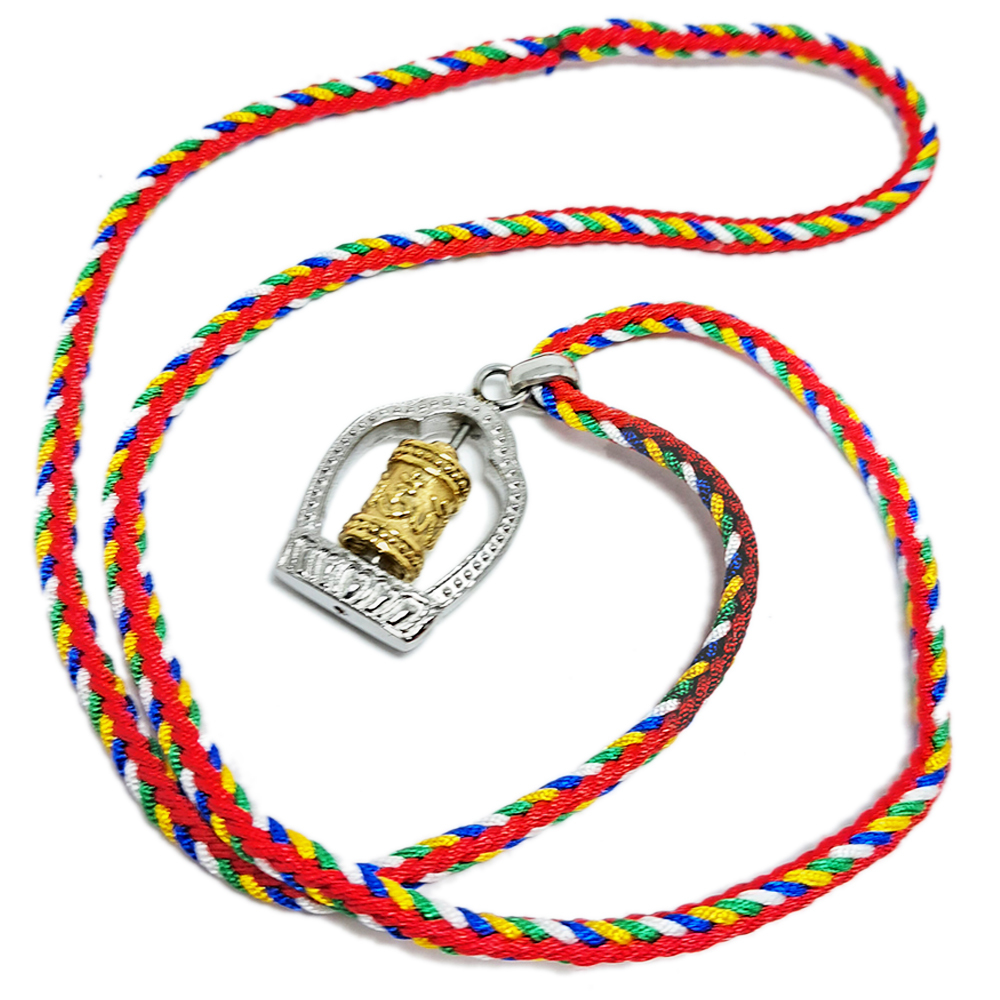 六字真言轉經輪 五色線項鍊【十方】145911