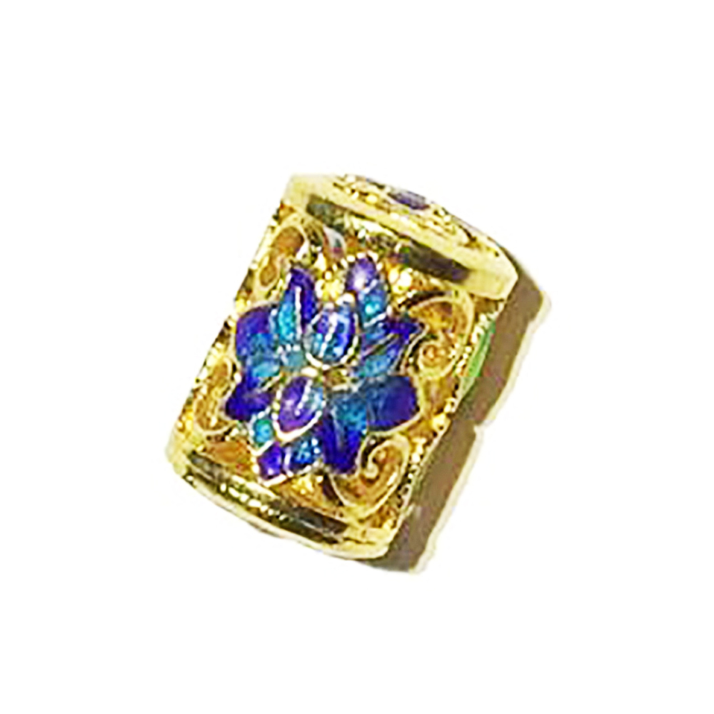 蓮花景泰藍銅珠 1個【十方】147946