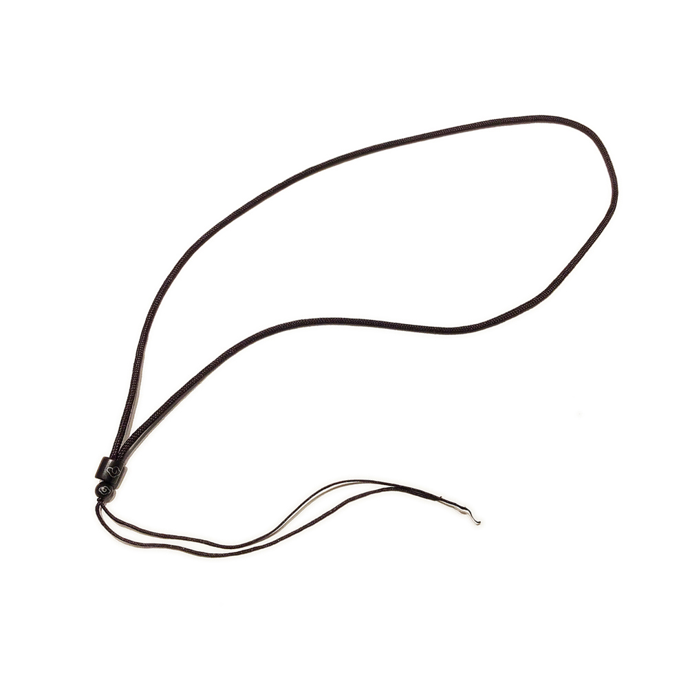 黑檀吉祥雲襄銀絲+黑色中國結項鍊 配件【十方】149368