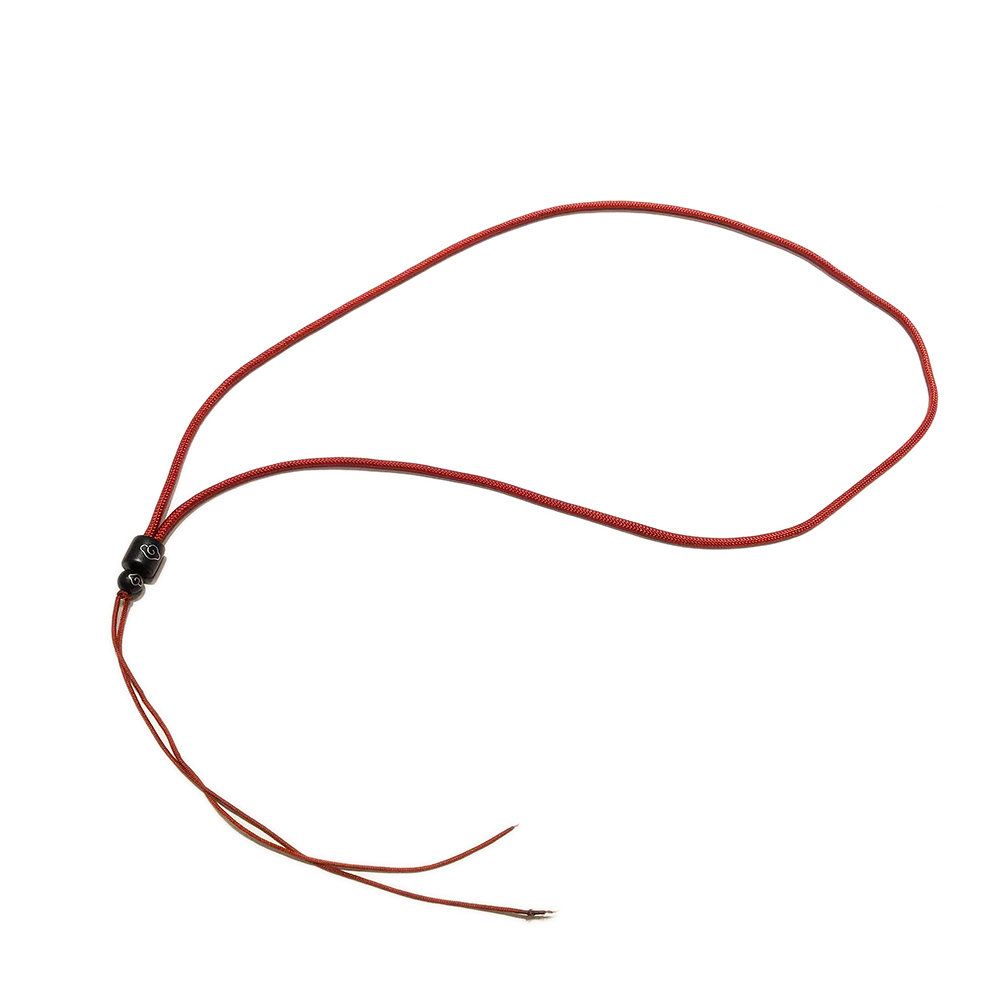 黑檀吉祥雲襄銀絲+咖啡紅色中國結項鍊 配件【十方】149366