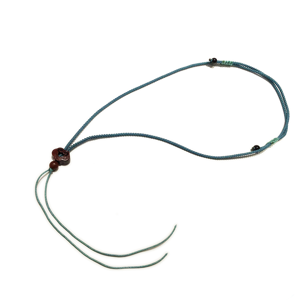 吉祥雲 +綠色 中國結項鍊 配件【十方】149373