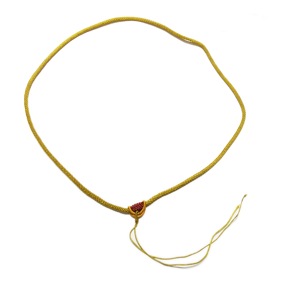 土黃色典雅中國結項鍊 配件【十方】149381