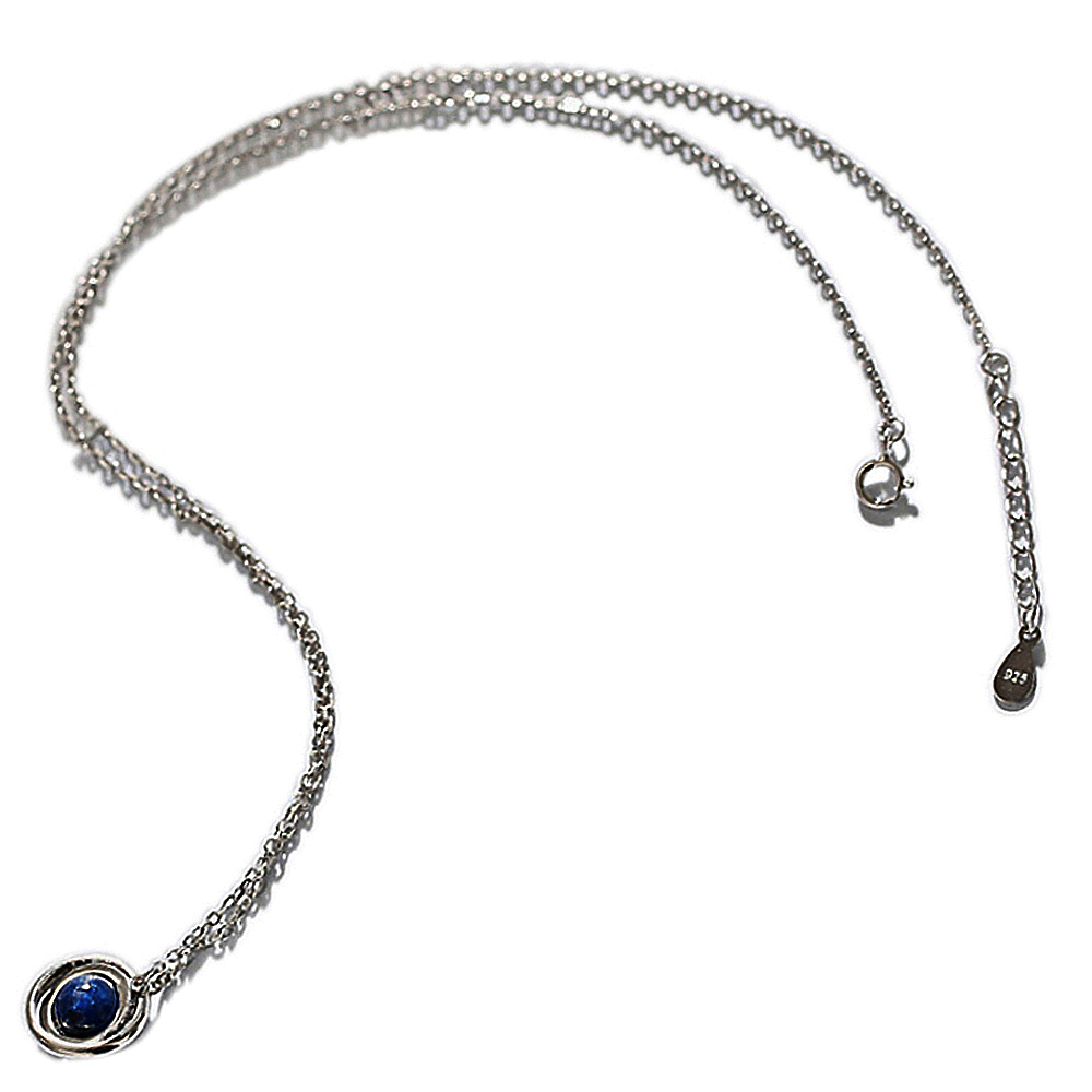 星際藍琉璃 925純銀 項鍊【十方】149314