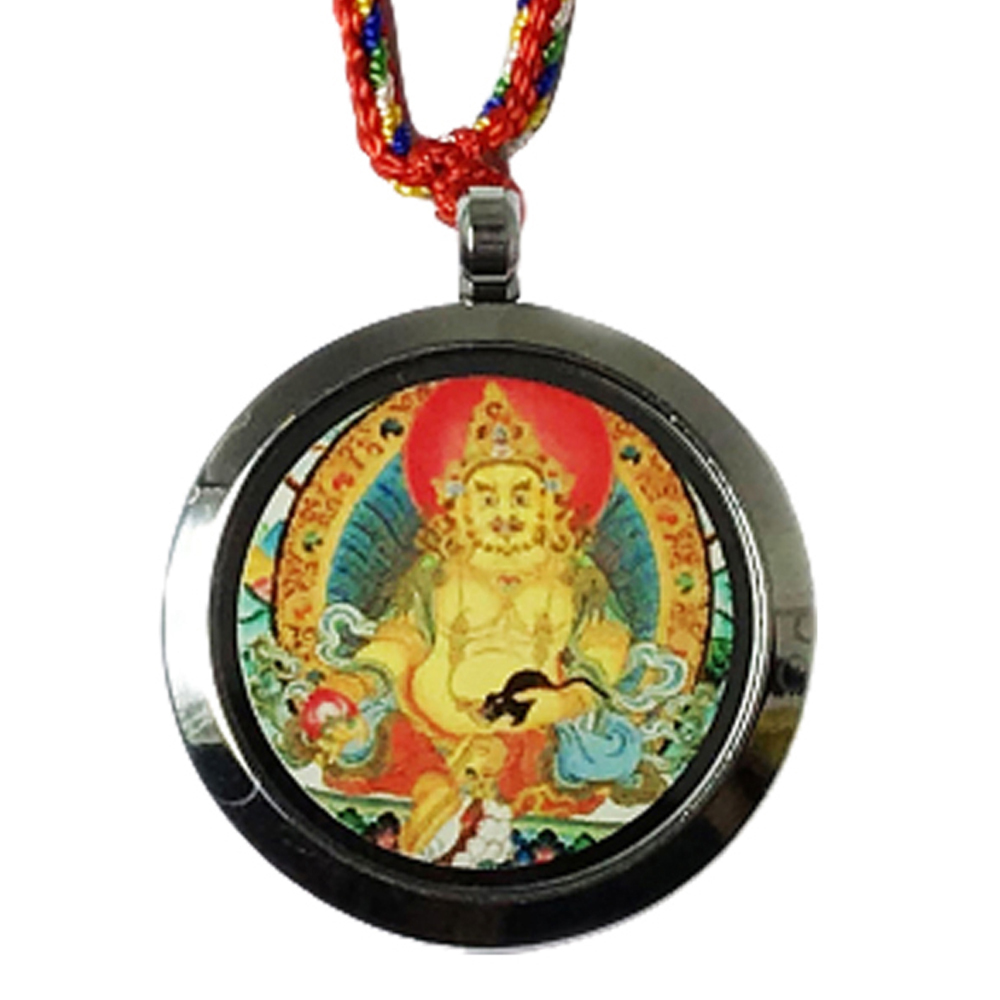 黃財神 鈦鋼嘎屋五色線項鍊【十方】149430