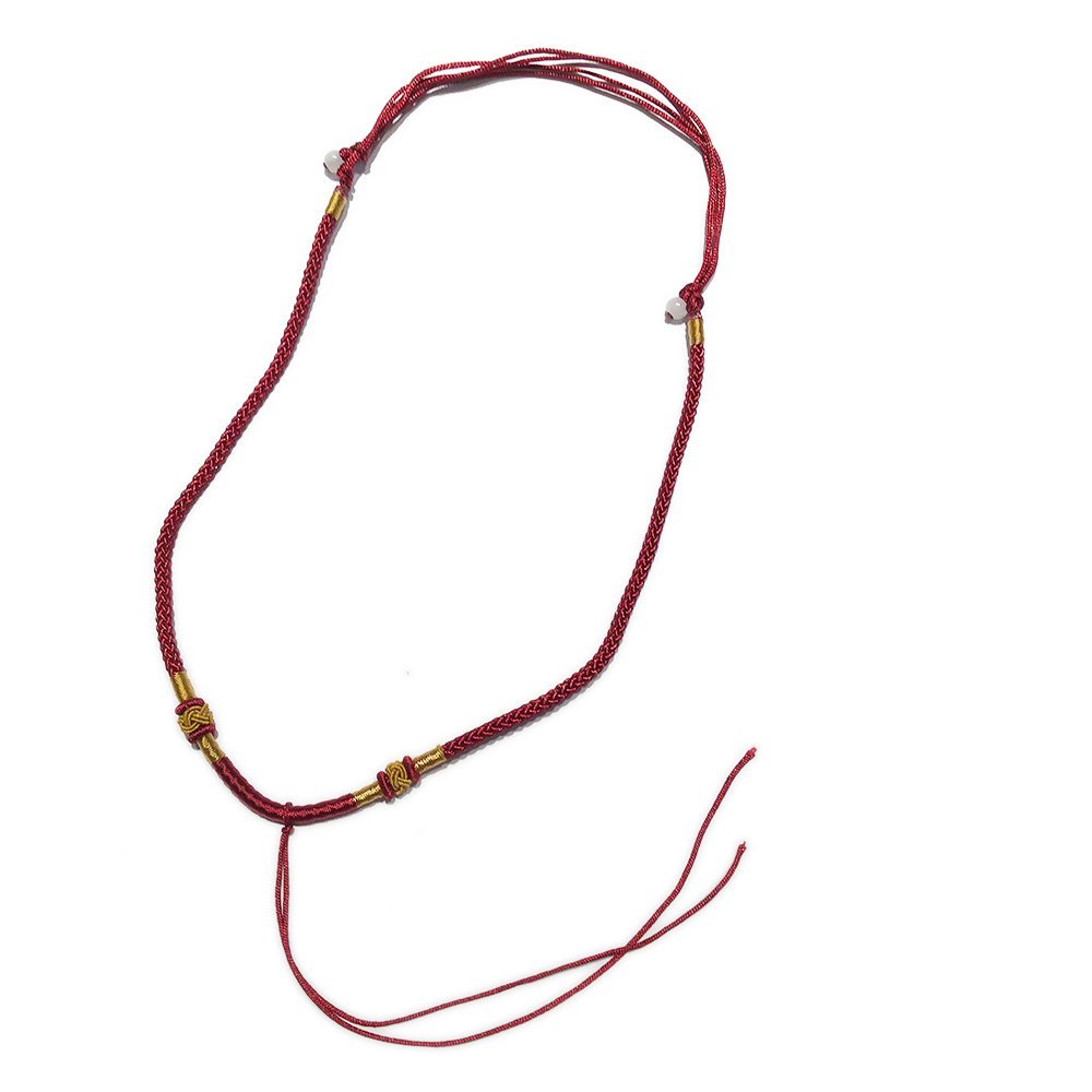 酒紅色 中國結項鍊配件【十方】149692