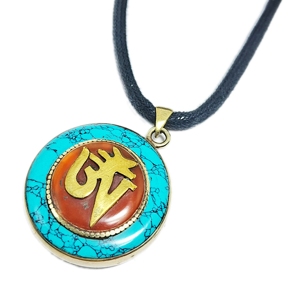 嗡 綠松石 嘎屋 項鍊【十方】151000